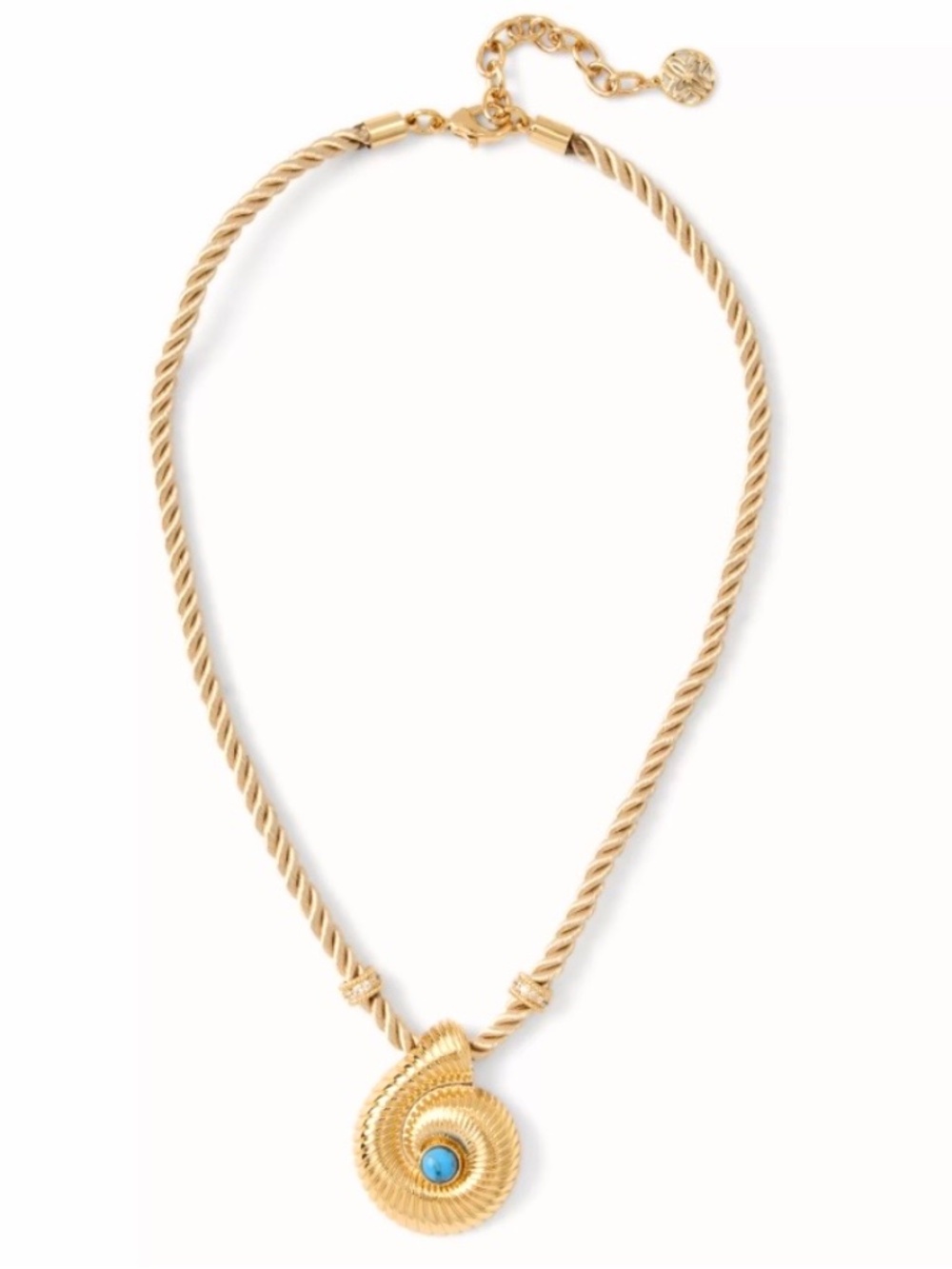 Lilly Pulitzer Shell Shine Necklace in Gold Metallic - NWT